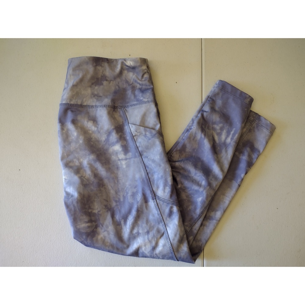 Vogo Athletica Tie Dye Capri Leggings with Pockets High Waist Activewear M